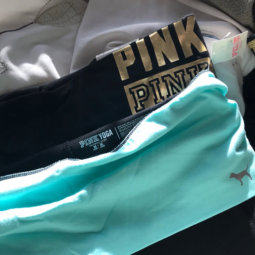 Pink yoga pants